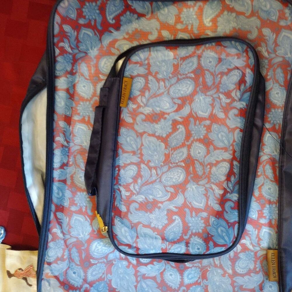 2 Piece Ellen Tracy Lingerie Bag Organization Bags - Picture 2 of 2